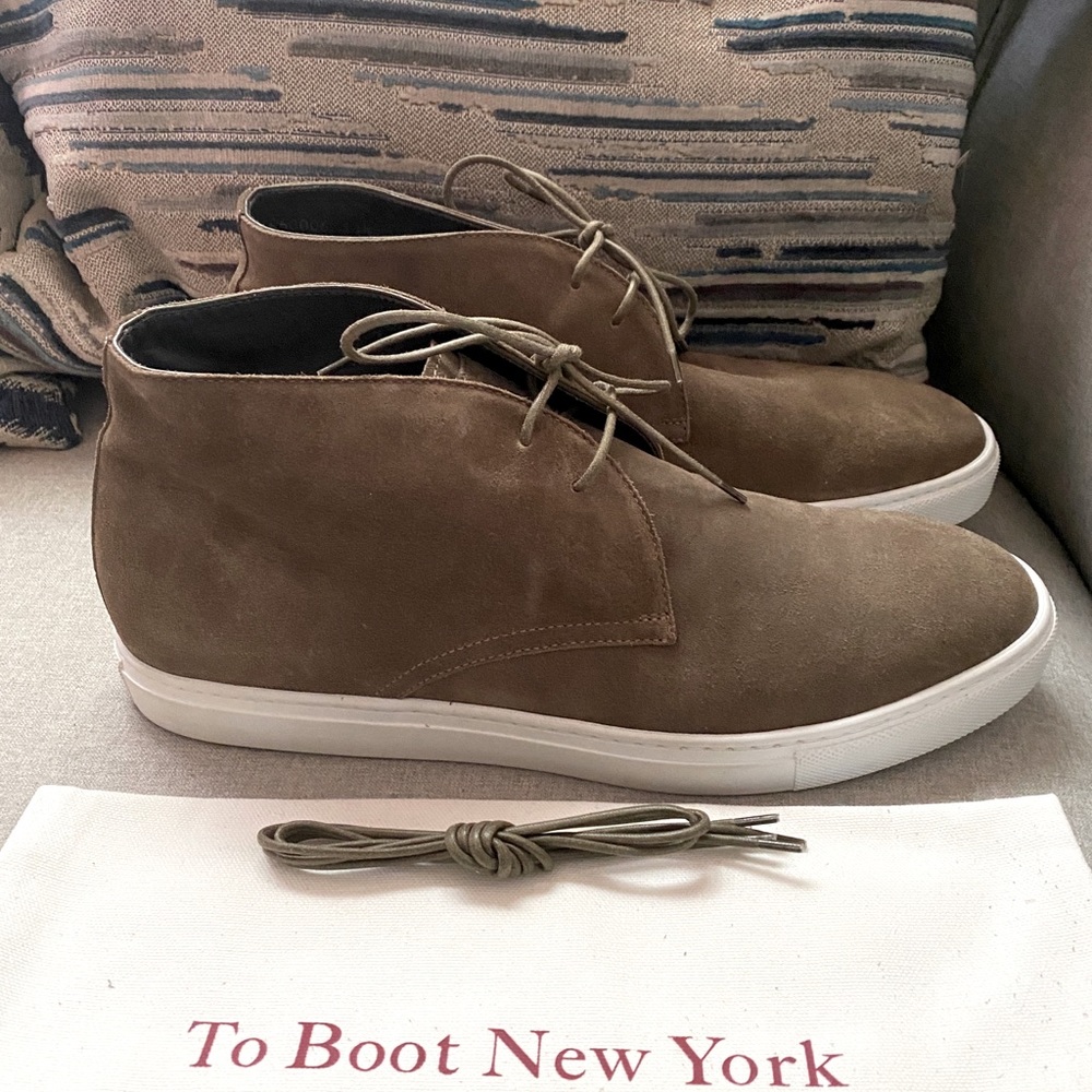 Too boot New York Grid taupe chukka boots 11.5 NEW
